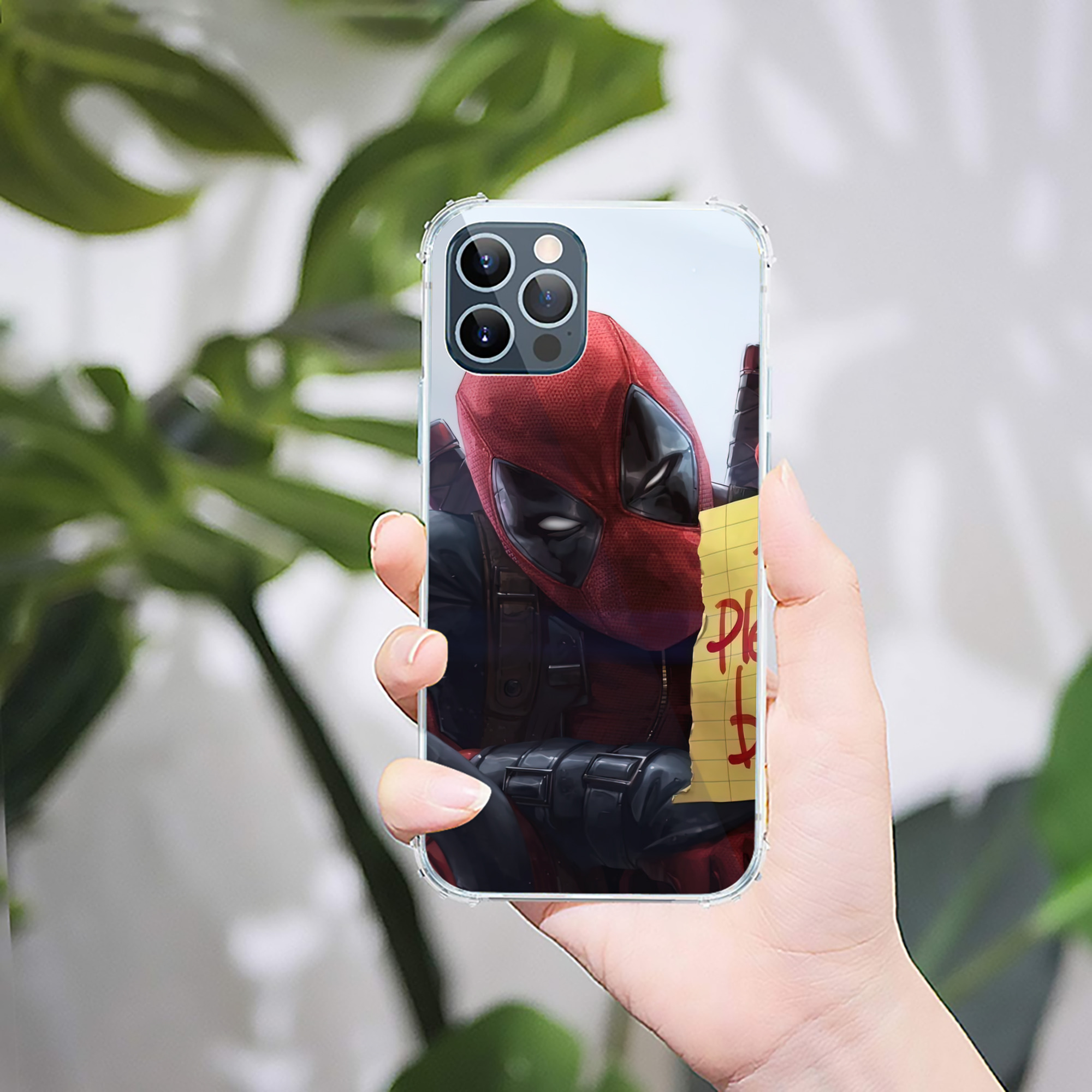 （画像用） Deadpool デッドプール 【iPhone 12シリーズ対応】透明スマホケース（クリアソフトケース）